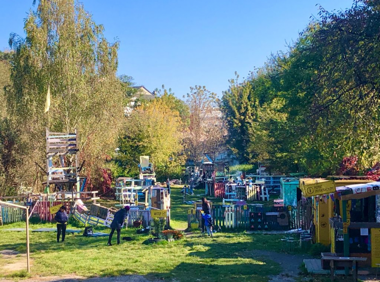 zdjęcie: widok na jesienny Rezerwat Dzikich Dzieci